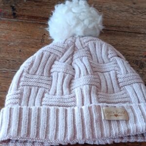 Cream Womans Pom-Pom Beanie